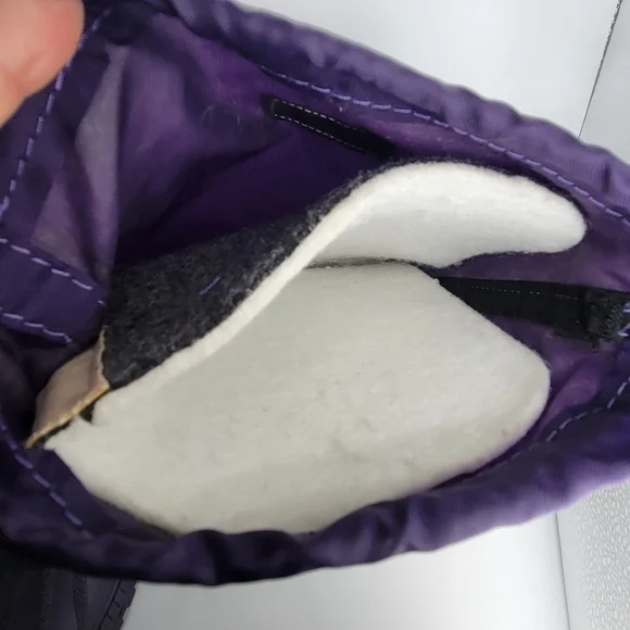 VTG Sorel Women's 5 Purple Winter Snow Boots Felt Liner Insulated Waterproof - Picture 9 of 16